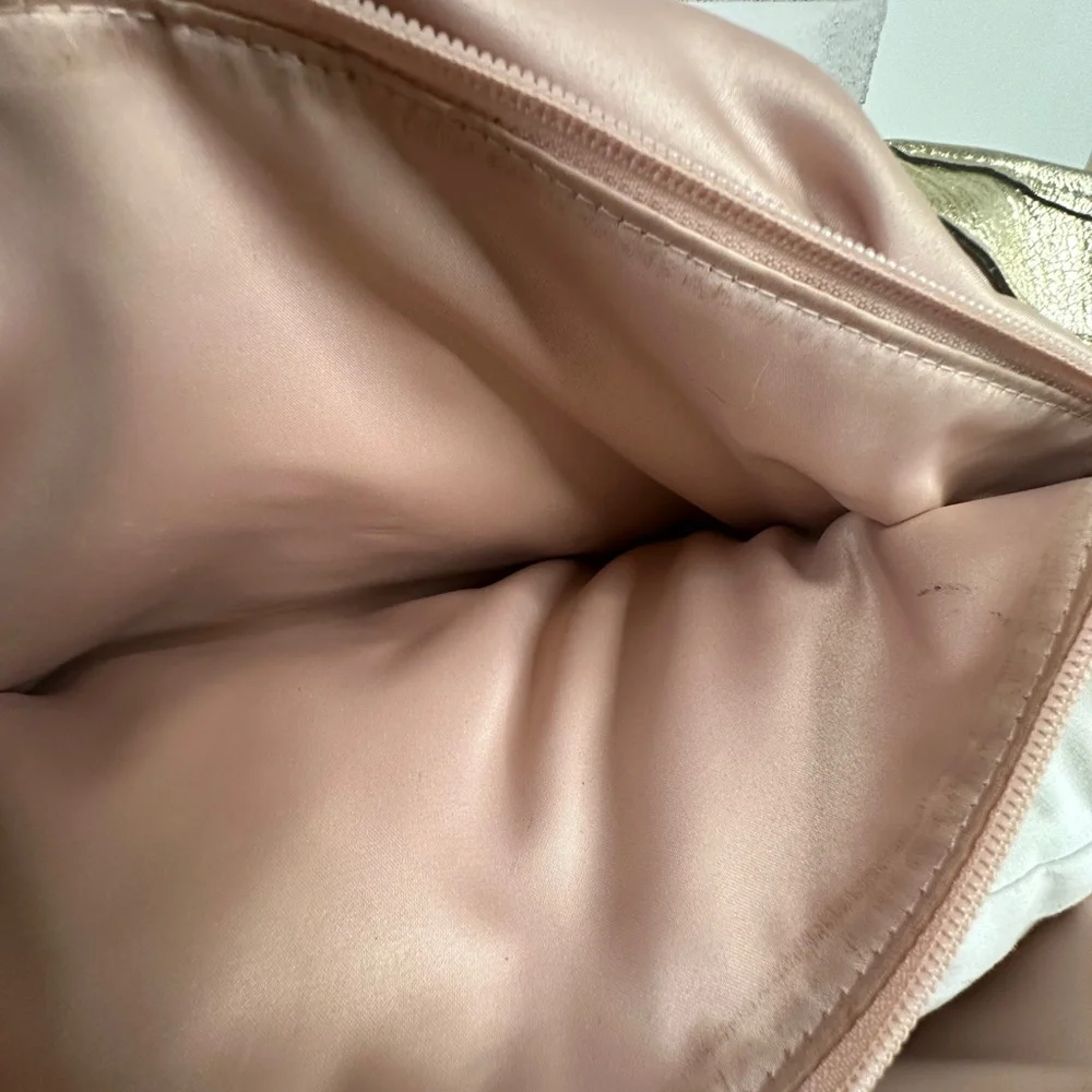 Coach Brown Signature Tote with Metallic Floral Appliqués - Picture 10 of 13